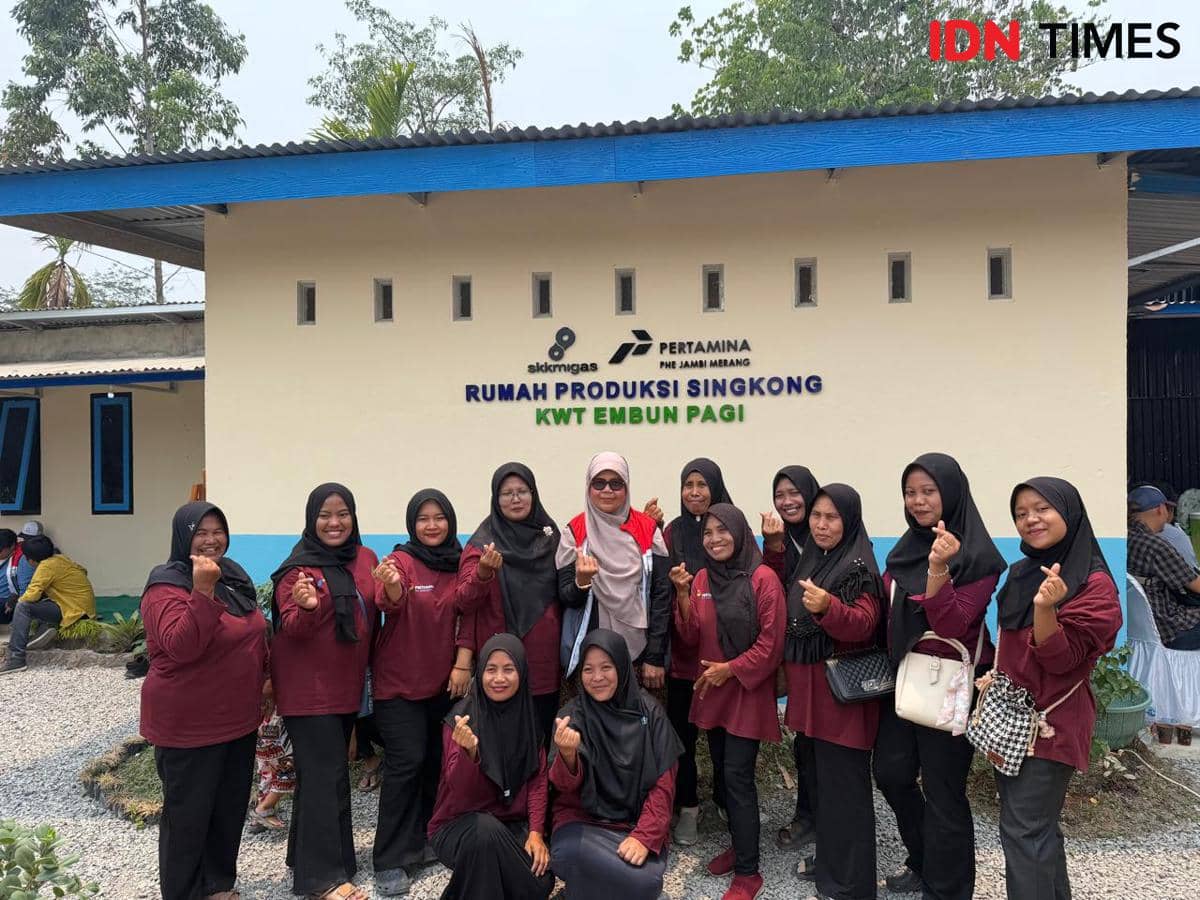 Rumah Produksi singkong KWT Embun pagi 