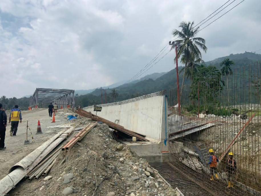 Pembangunan Jembatan Lawe Penanggalan Aceh Pascabanjir Rampung Desember