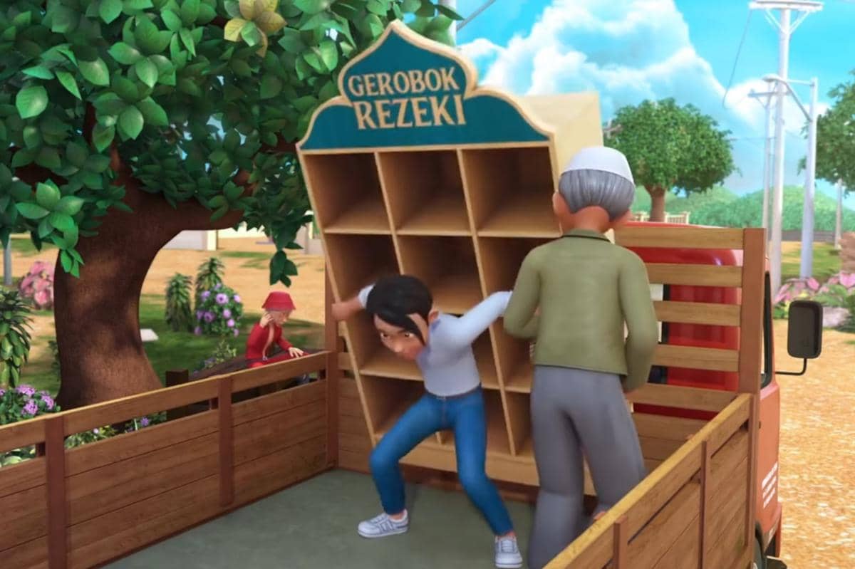 Upin & Ipin episode Gerobok Rezeki