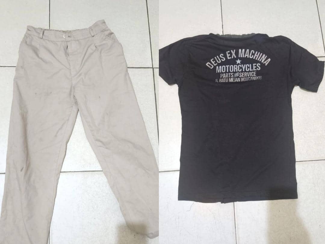 Barang bukti perkara tindakan asusila yang terkait dengan tersangka JS, didokumentasikan oleh Polres Lampung Selatan.