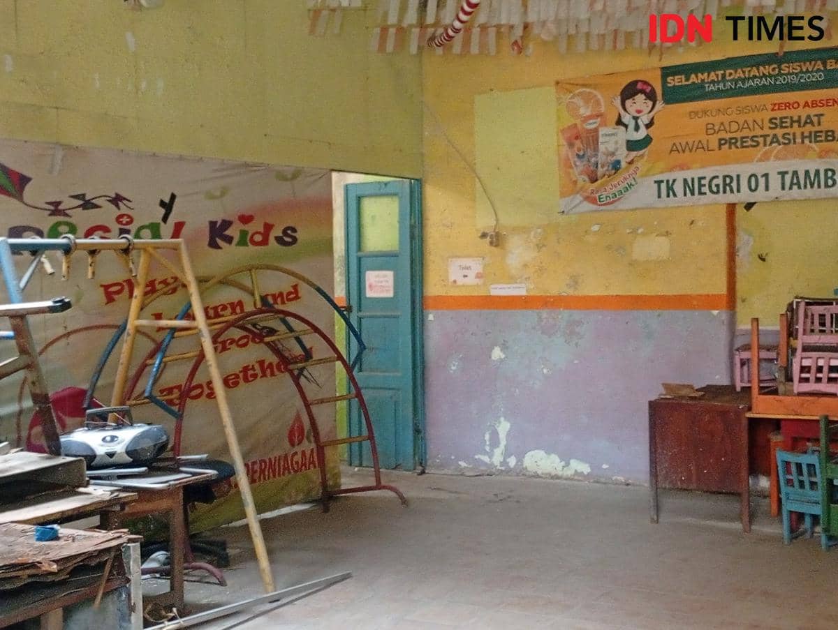 TK Negeri Tambora 01 Jakbar Rusak 5 Tahun, Siswa Ngungsi SMP 32