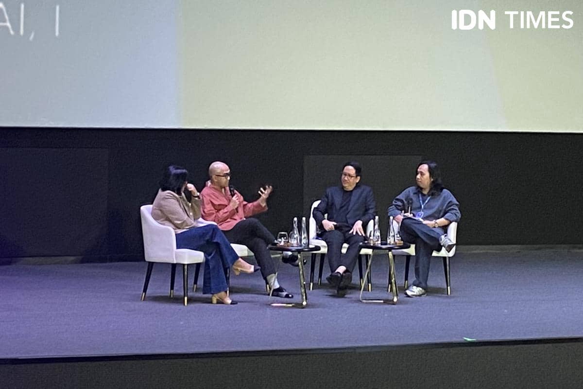 Iwet Ramadhan, COO Tellink Global, menjelaskan AI sebagai partner, bukan penentu kreativitas manusia.