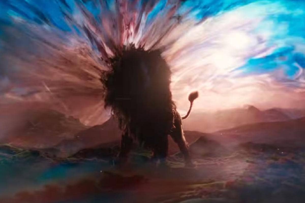 Aslan dalam proses menciptakan Narnia