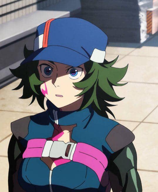 Ilustrasi karakter Omi dari Cyberpunk: Edgerunners 2 dalam materi promosi serial anime Netflix dan Studio Trigger.