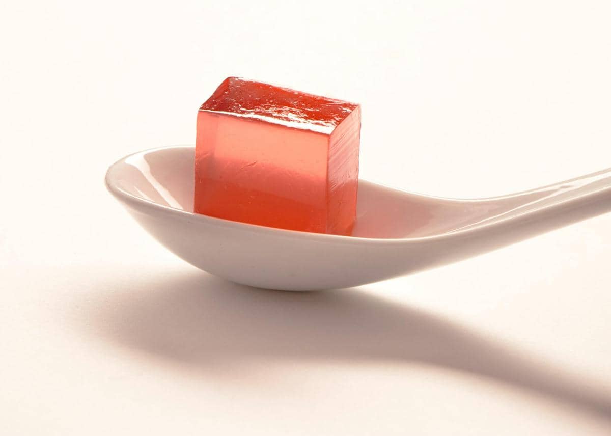 ilustrasi produk gelatin, jelly, jeli, agar