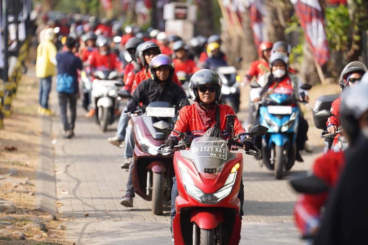 Tiga Pulau Satu Semangat, Puluhan Ribu Bikers Menuju Honda Bikers Day