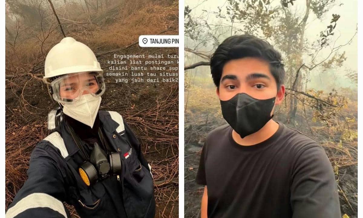 Artis-Konten Kreator Pergi ke Kalimantan Jadi Relawan Karhutla