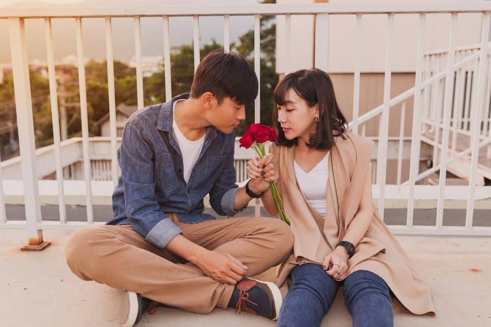 ilustrasi pasangan romantis