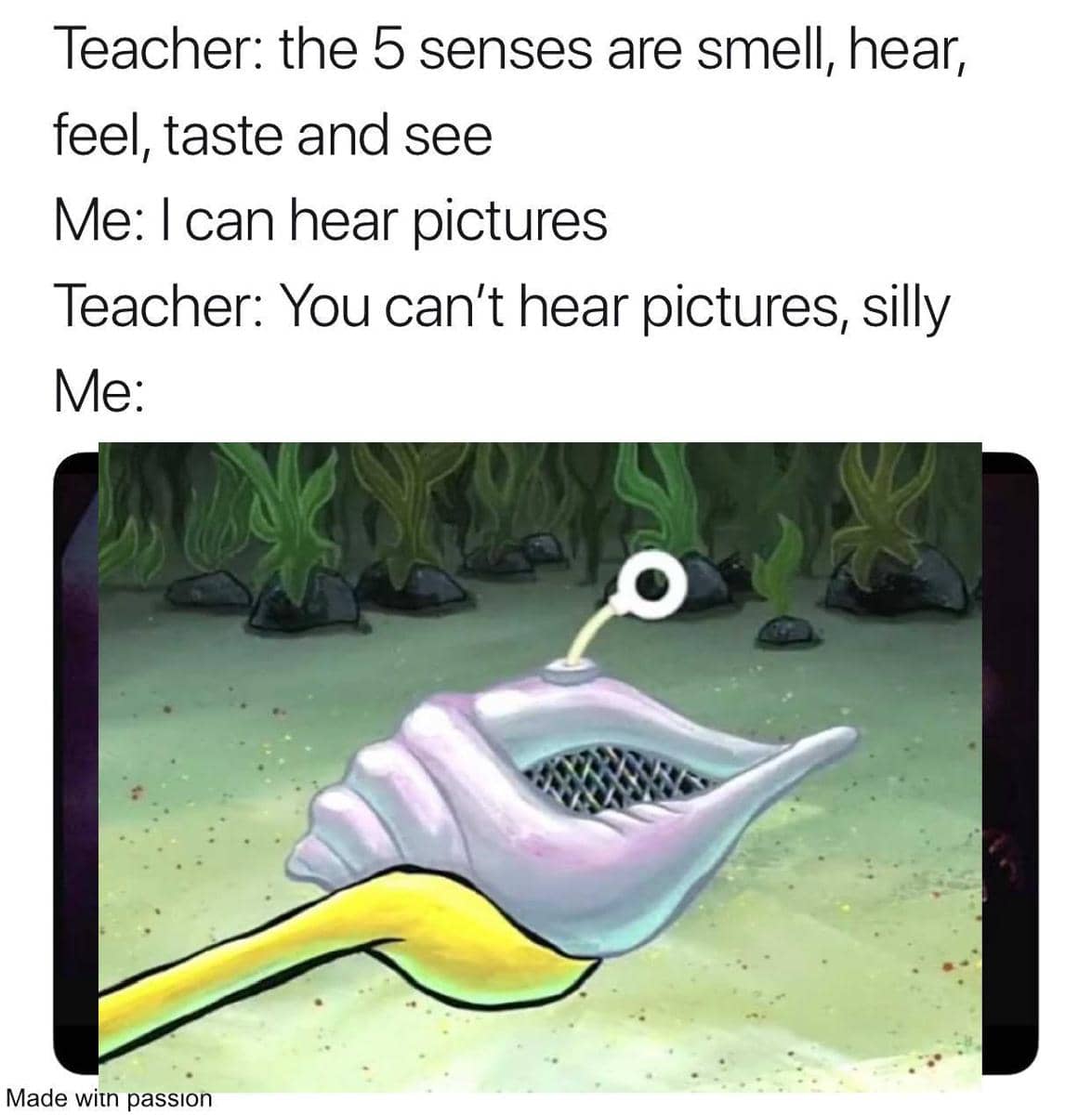 meme SpongeBob Kulit Kerang Ajaib