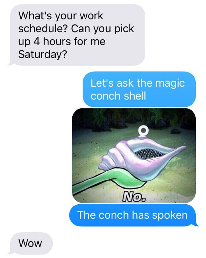 meme SpongeBob Kulit Kerang Ajaib