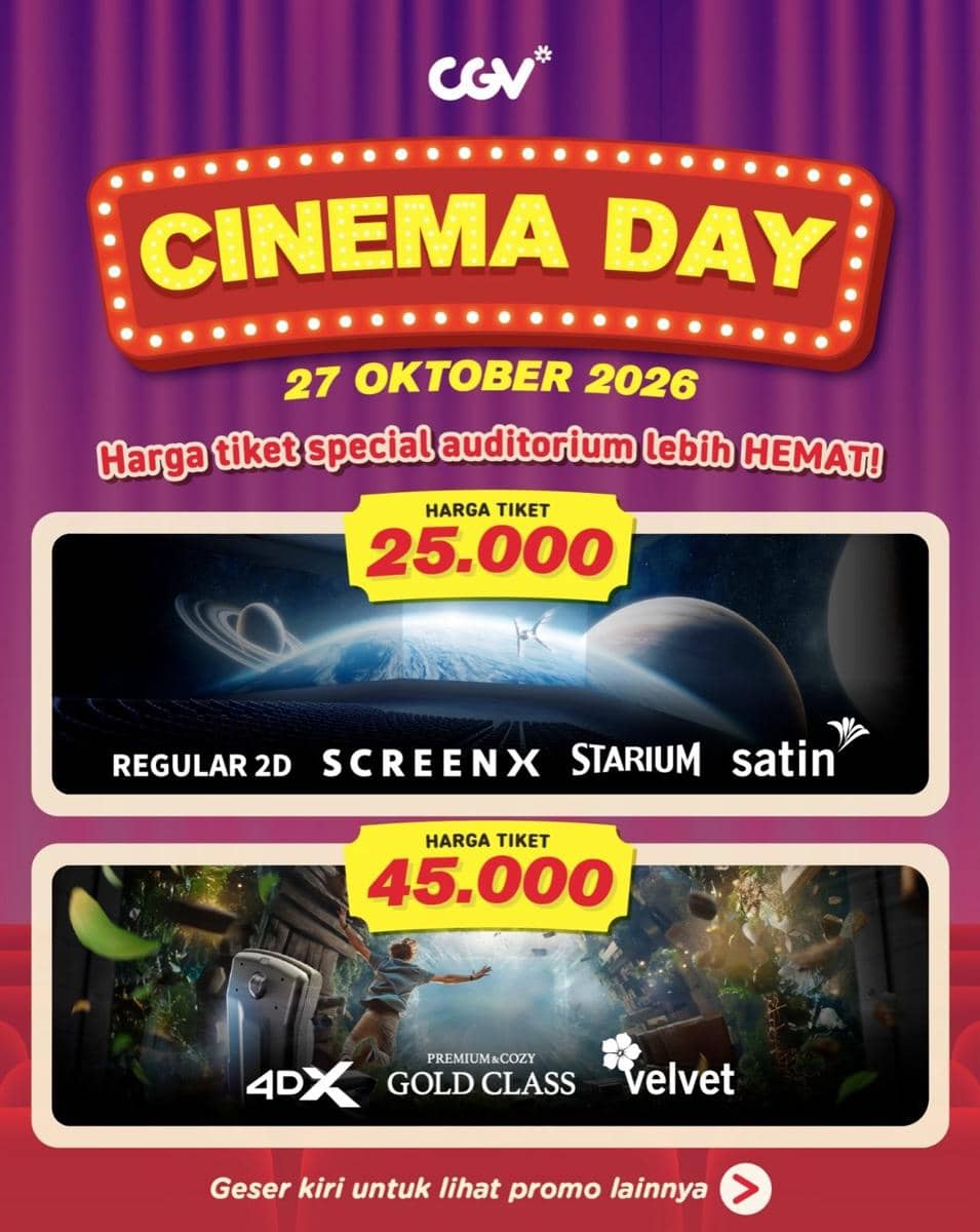 Daftar Promo Cinema Day 2026