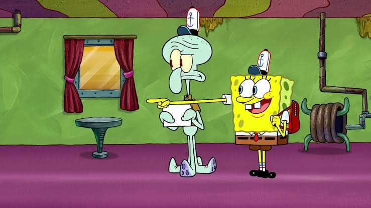 Squidward dan Spongebob 
