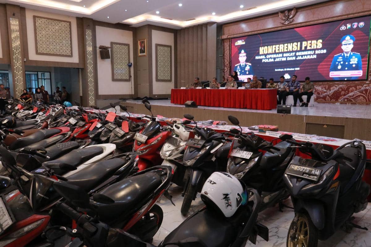 1.212 Pelaku Kriminal Berkeliaran di Jawa Timur Dibekuk Polisi