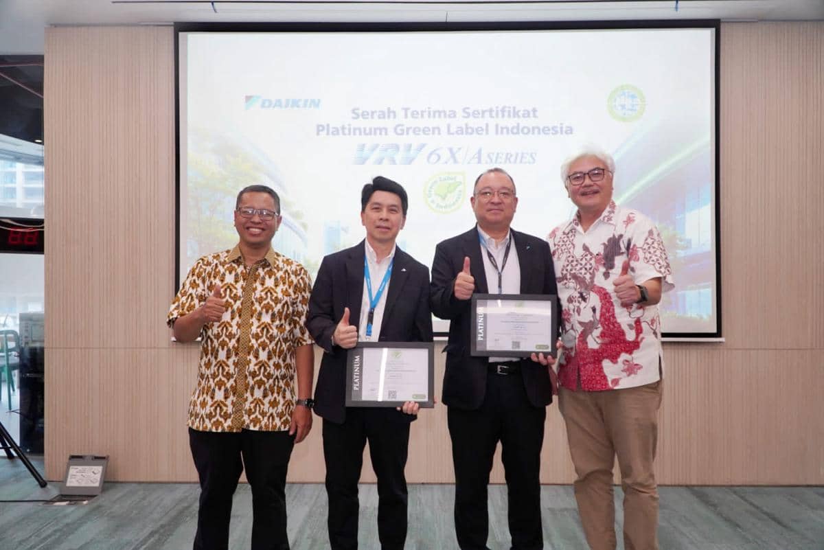 Dukung Bangunan Hijau, AC VRV DAIKIN Raih Predikat Platinum