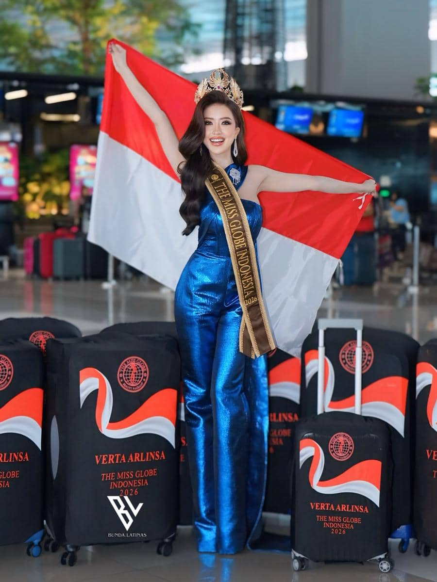 Potret Keberangkatan Finalis The Miss Globe 2026 ke Thailand 