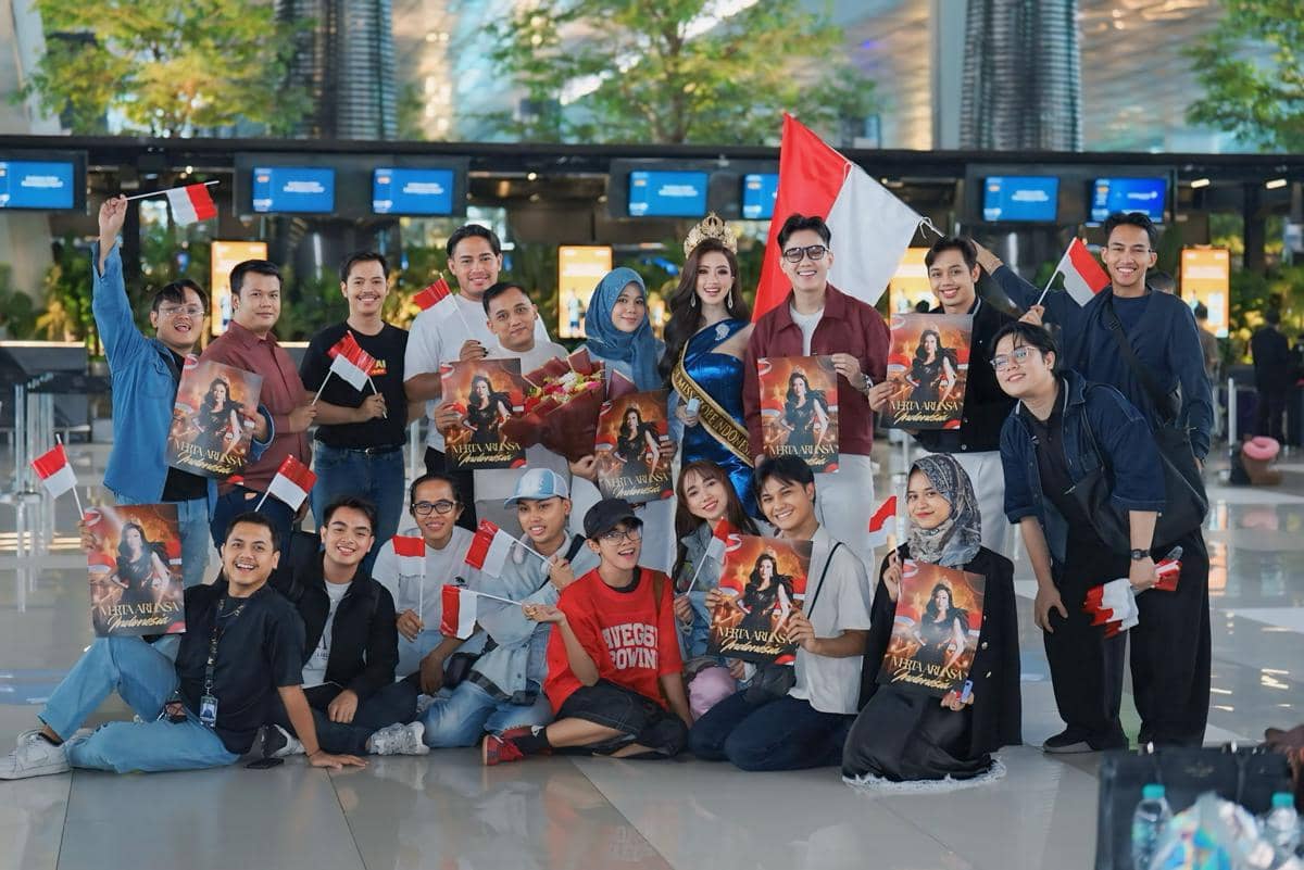 Potret Verta Arlinsa Berangkat ke Ajang The Miss Globe 2026