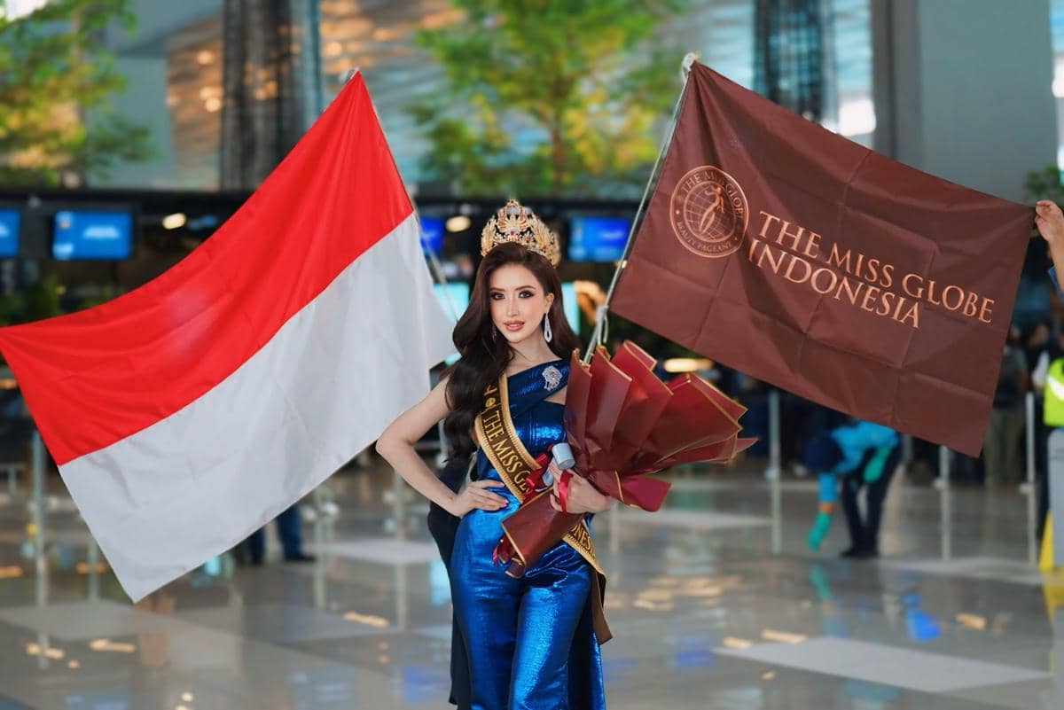 Potret Verta Arlinsa Berangkat ke Ajang The Miss Globe 2026