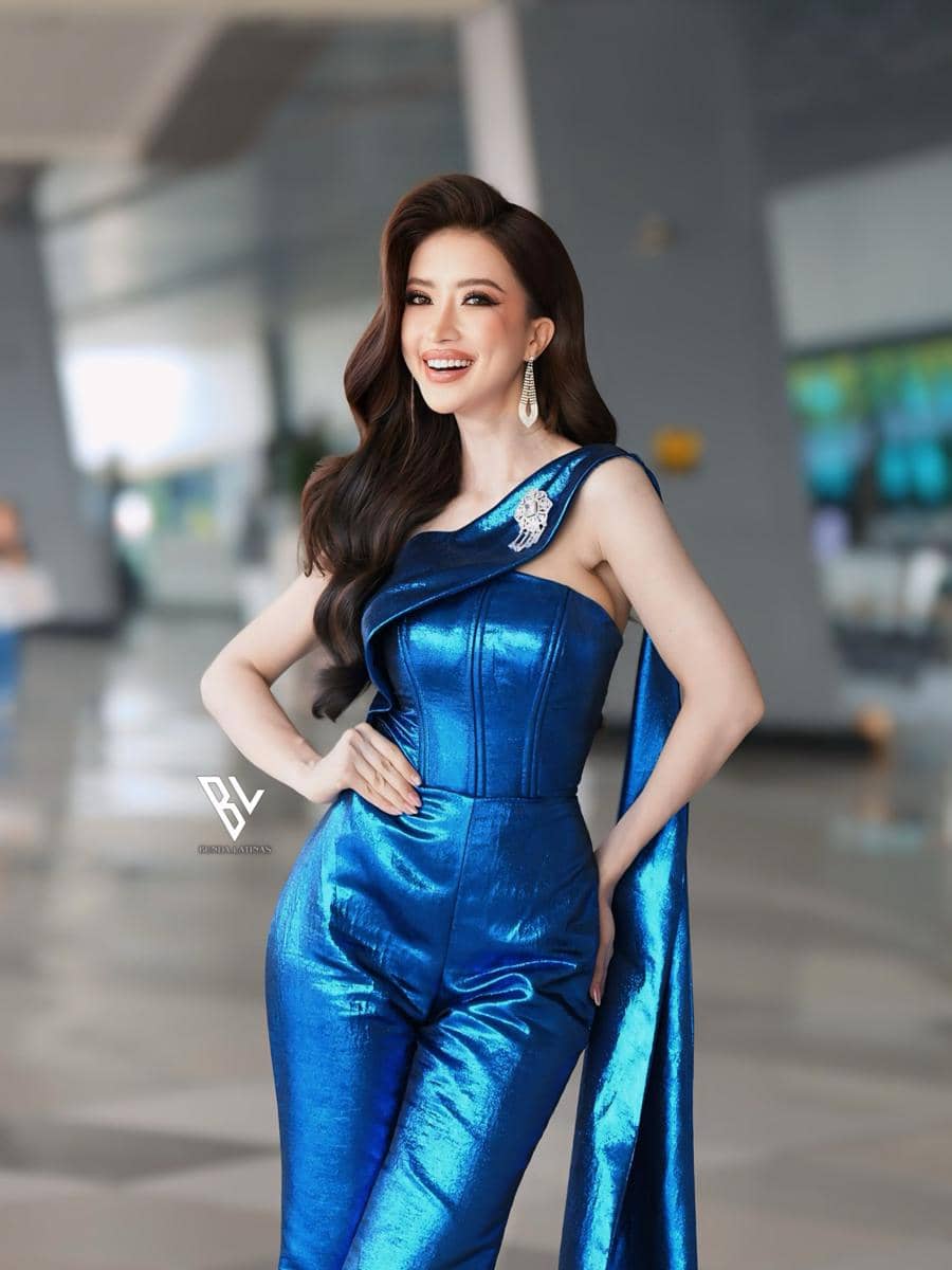 Potret Verta Arlinsa Berangkat ke Ajang The Miss Globe 2026