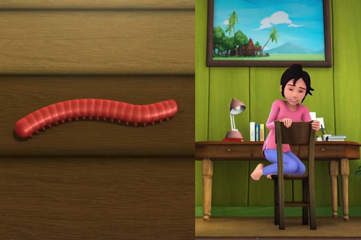 Kak Ros takut kaki seribu