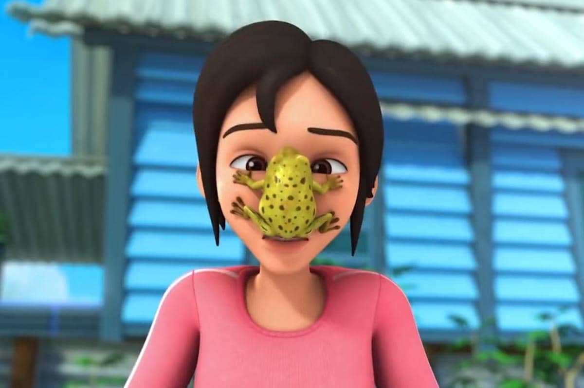 Kak Ros takut katak