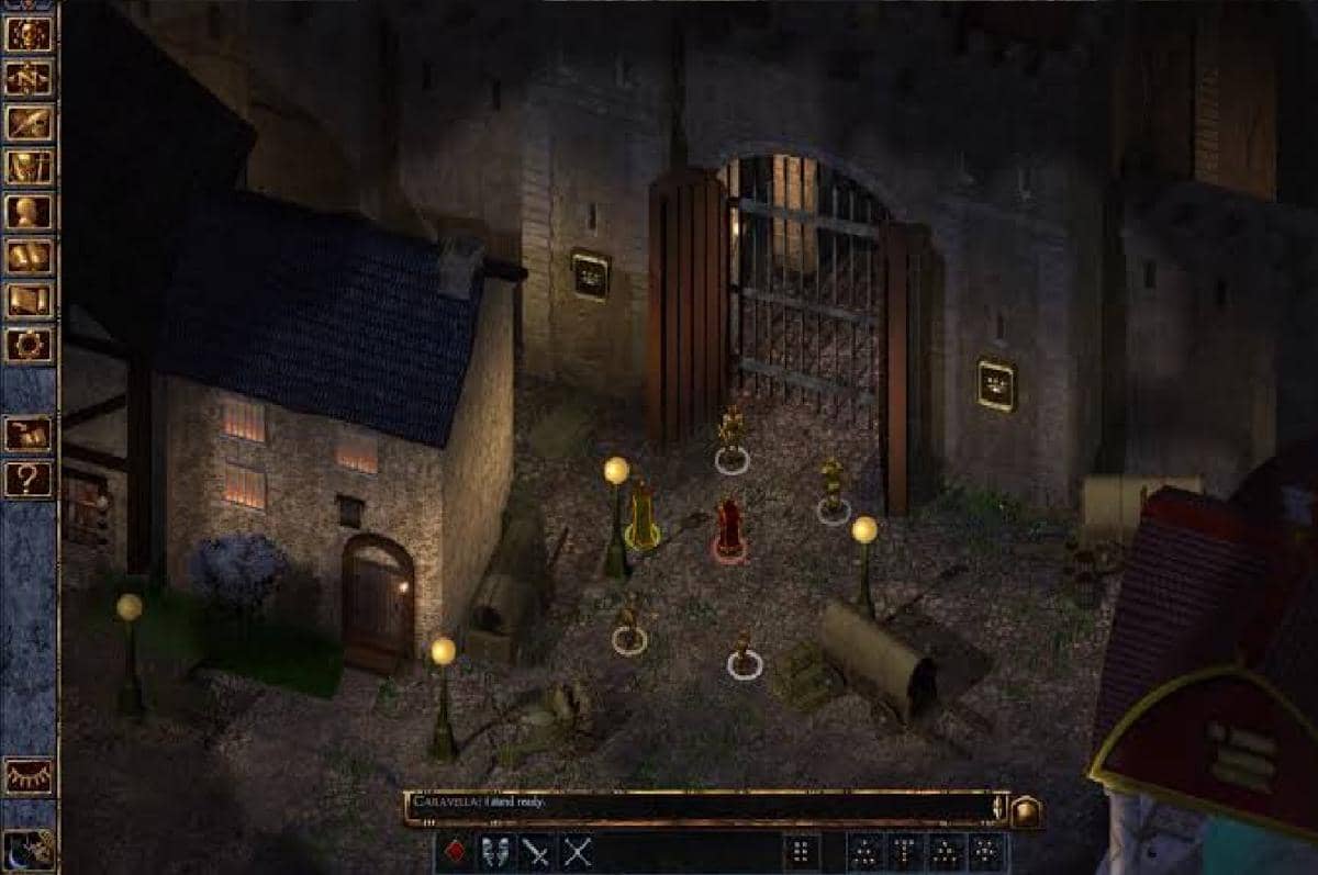 cuplikan gameplay Baldur's Gate