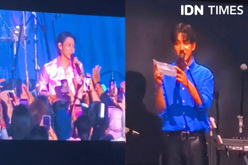 Momen Menarik di Konser The Rose Jakarta, Leo Baca Surat untuk Fans