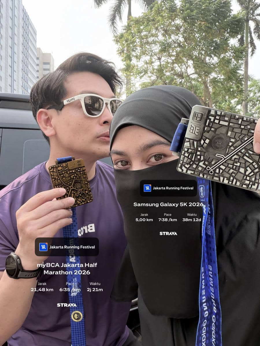 Wardah Maulina ikut race 5K di JRF