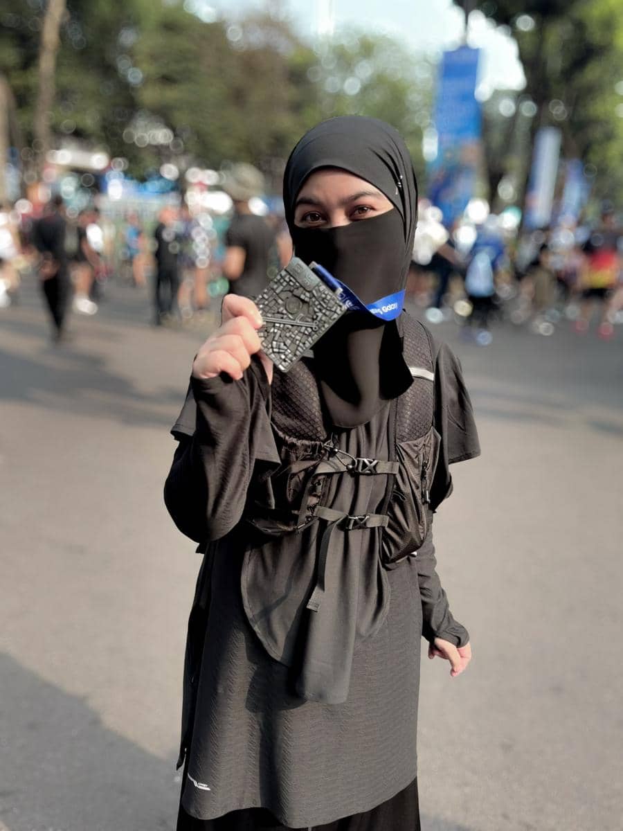 Wardah Maulina ikut race 5K di JRF