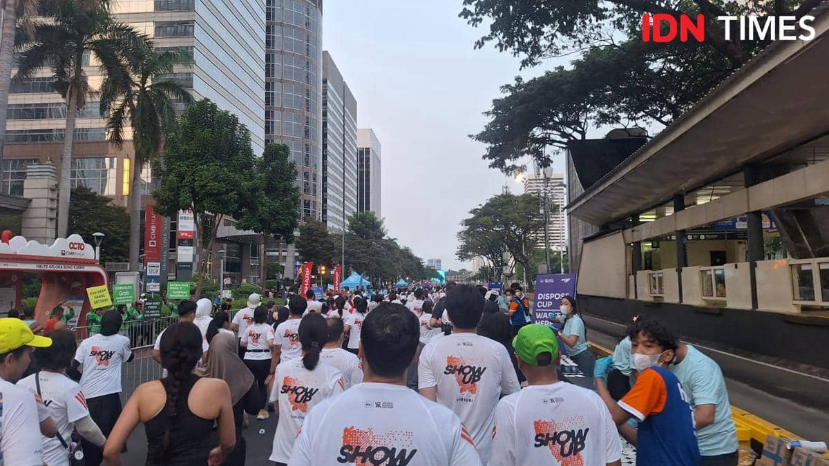 Kemeriahan di Jakarta Running Fest, Sabtu (24/10/2026) (IDN Times / Satria Permana)