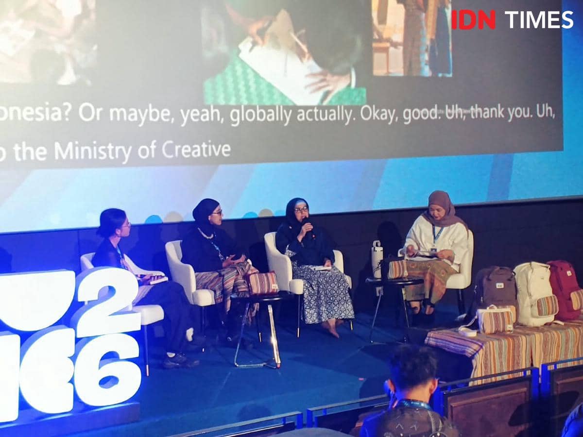 World Conference on Creative Economy (WCCE) 2026 yang diselenggarakan di Grand Indonesia, Jakarta Pusat, pada Jumat (23/10/2026). Dalam foru