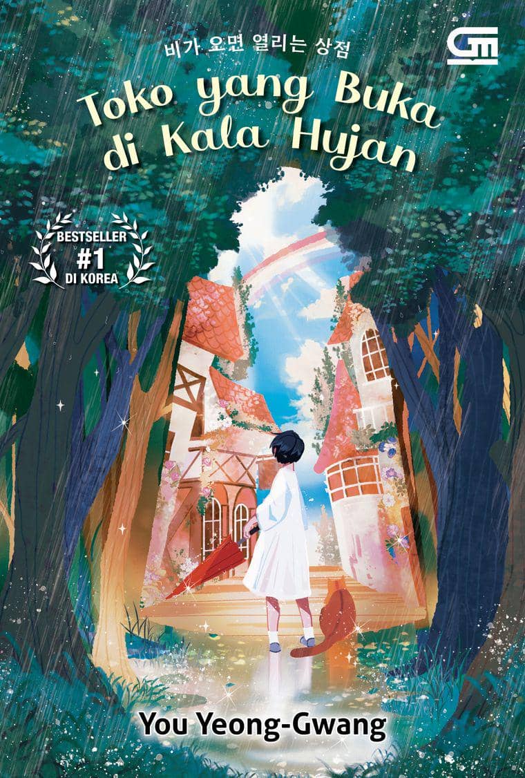 Cover novel Toko yang Buka di Kala Hujan.