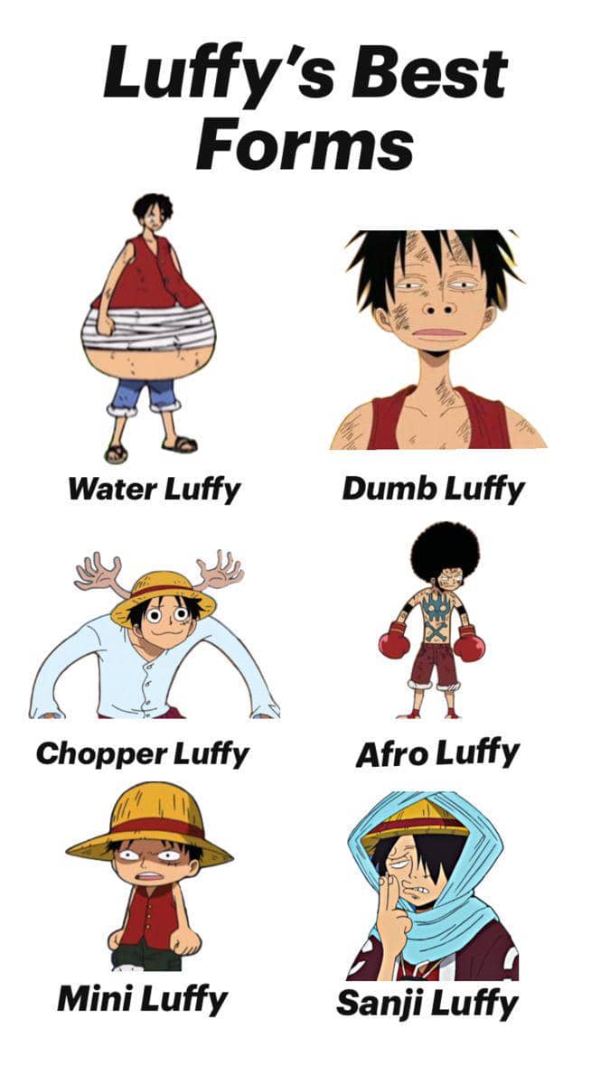 meme One Piece tentang rambut kribo