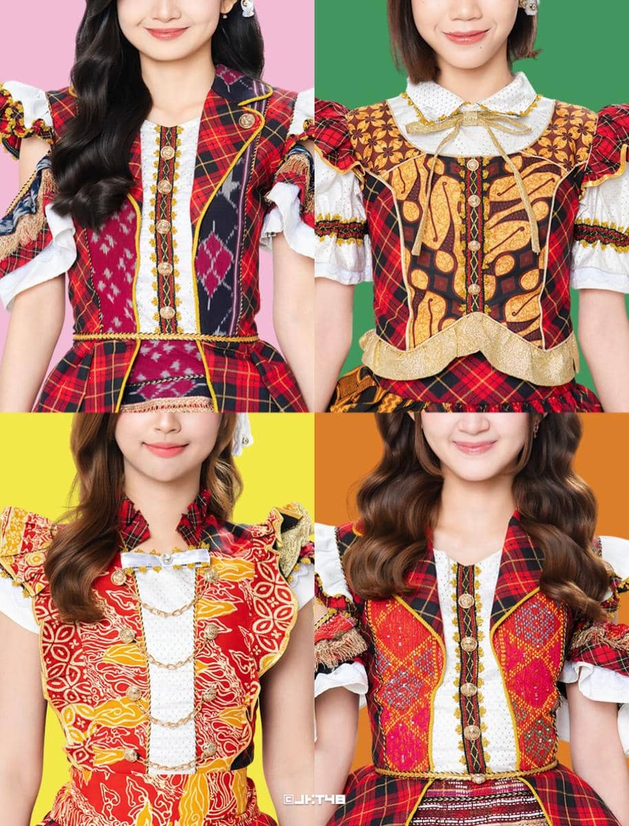 Potret Isshou, anggota JKT48, dalam materi promosi perilisan single grup bertajuk “Ayo Senyumlah” terbaru.