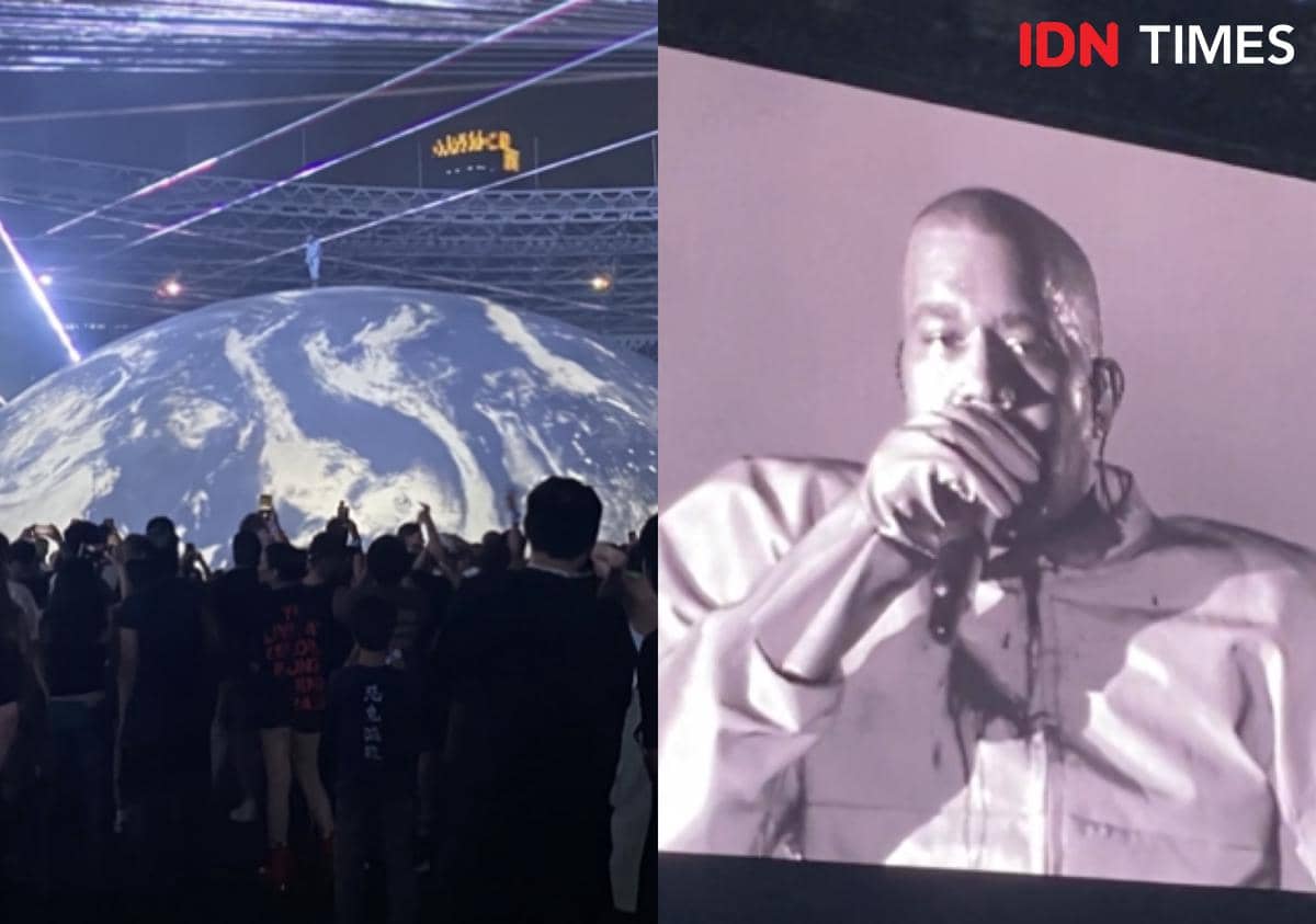 Suasana konser Ye di Stadion Utama Gelora Bung Karno (SUGBK), Jakarta, pada Sabtu, 24 Oktober 2026.
