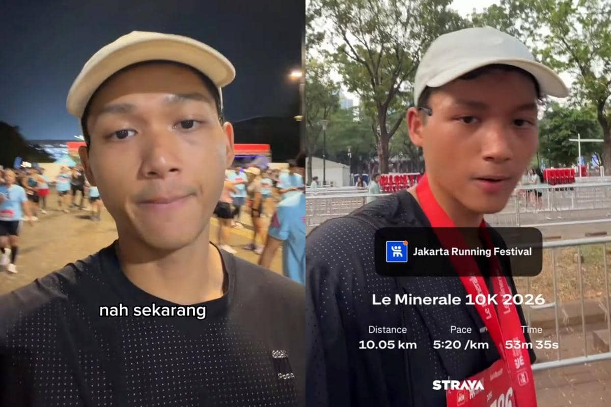 Azriel Hermansyah mengikuti Jakarta Run Fest 2026 hari kedua dalam unggahan akun Instagram pribadinya.