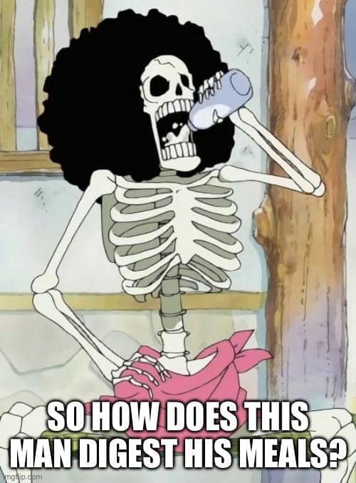 meme One Piece tentang rambut kribo