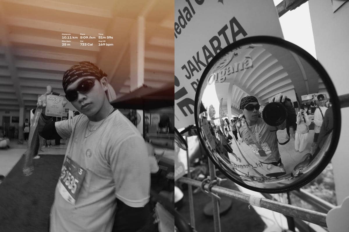 Kak Kev mengikuti Jakarta Run Fest 2026 hari kedua, sebagaimana dibagikan melalui akun Instagram luqmanrv.
