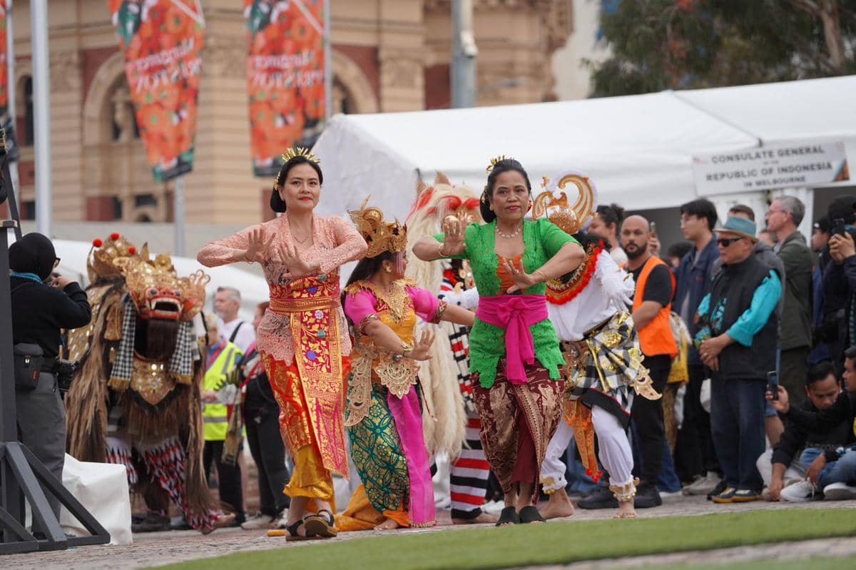 Festival Indonesia 2026 digelar di Federation Square, Melbourne, Australia, Sabtu (24/10/2026). Dok. KJRI Melbourne