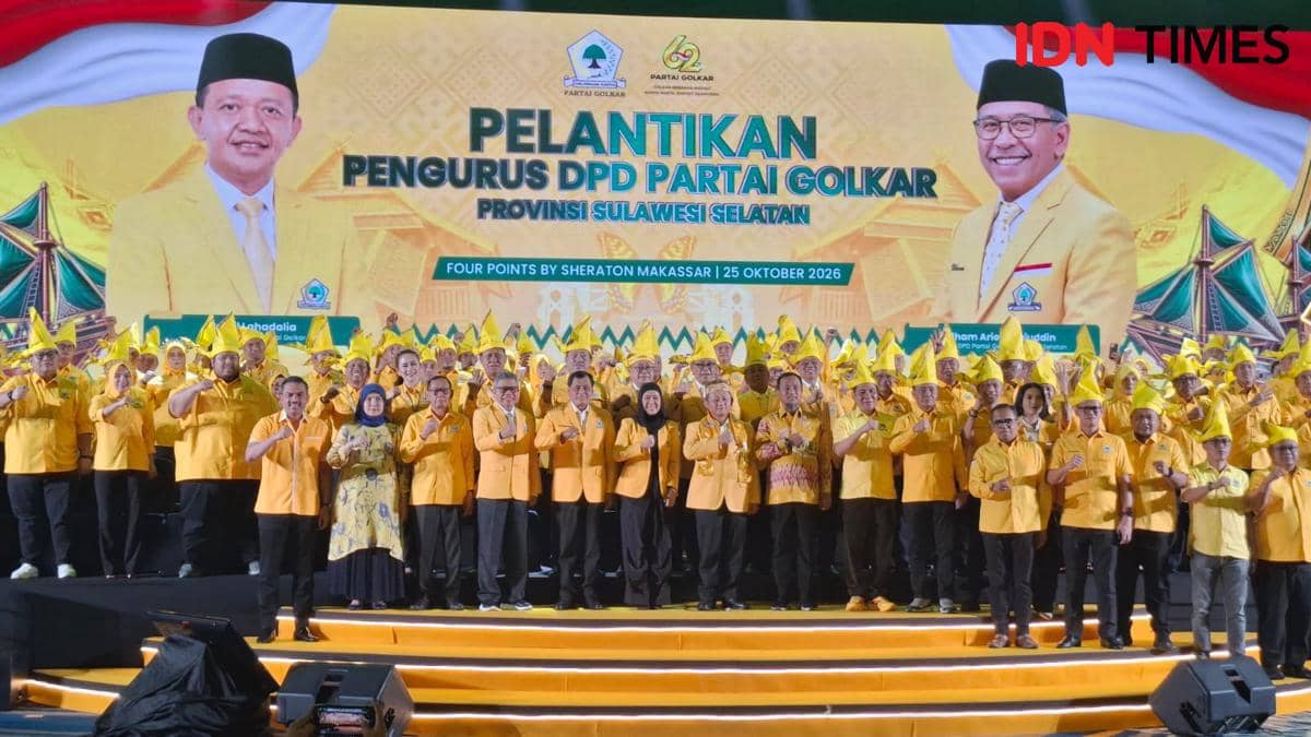 Sekretaris Jenderal (Sekjen) DPP Partai Golkar, Muhammad Sarmuji, resmi melantik 198 pengurus DPD I Partai Golkar Sulawesi Selatan (Sulsel)