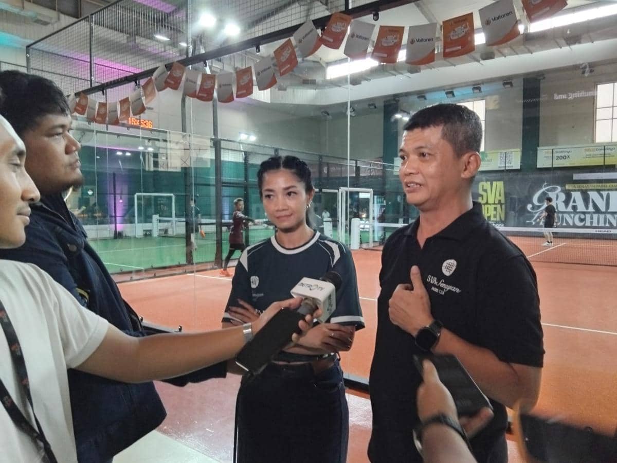 Area lapangan padel di SVA Padel Club yang menjadi ruang olahraga sekaligus sosialisasi bagi komunitas.