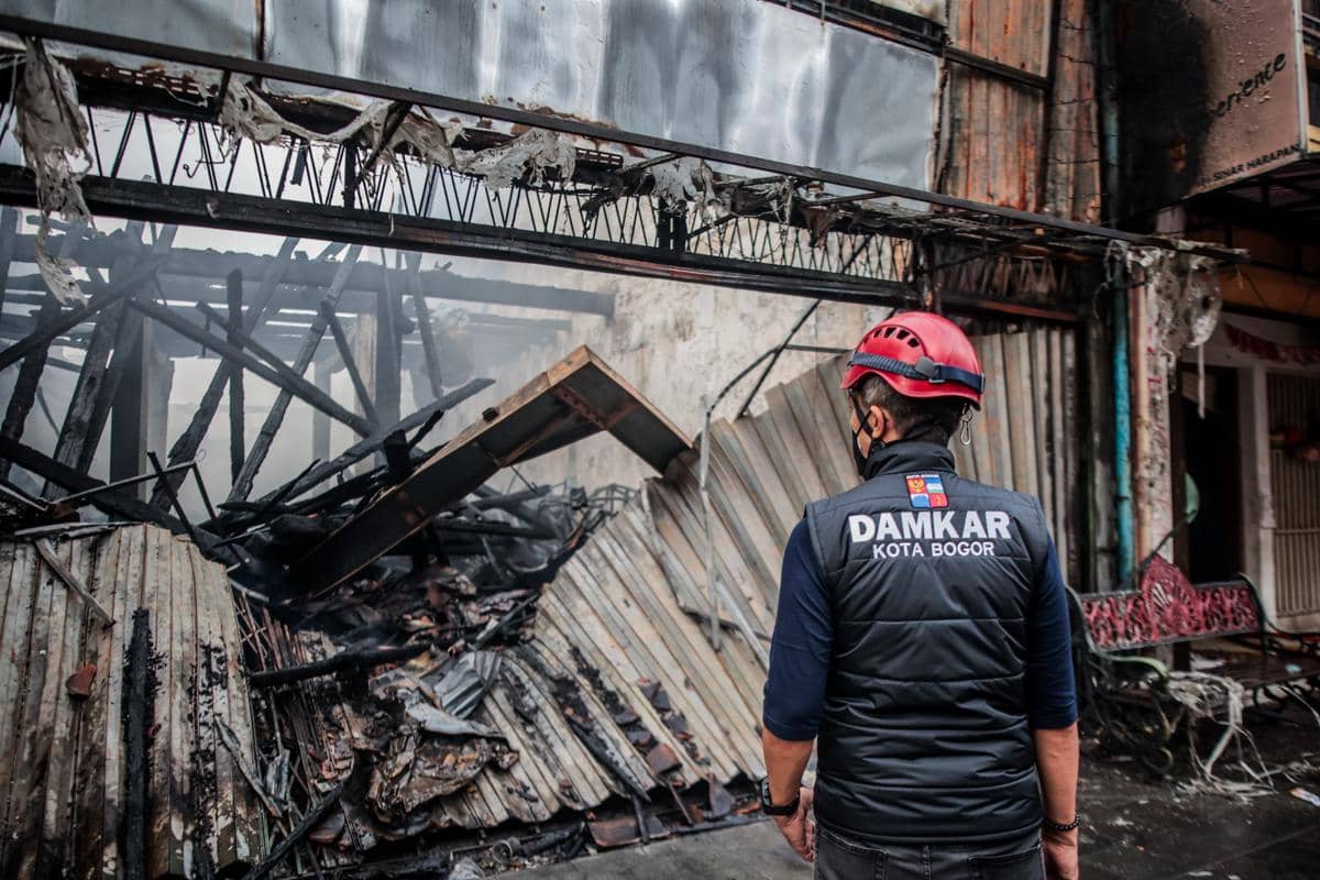 3 Ruko di Jalan Surya Kencana Bogor Ludes Terbakar, Begini Kronologinya