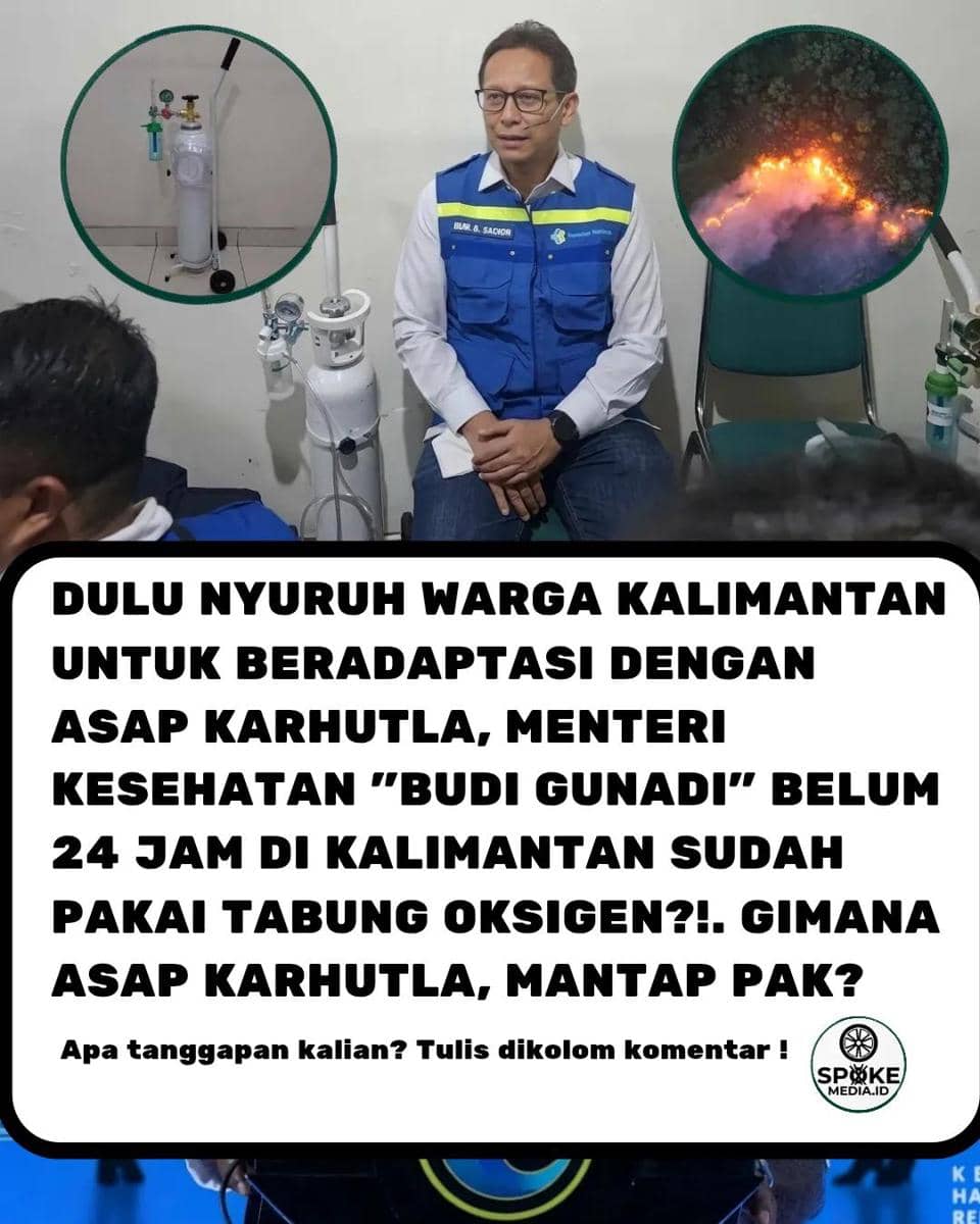 CEK FAKTA: Menkes Budi Gunadi Pakai Tabung Oksigen saat ke Kalimantan