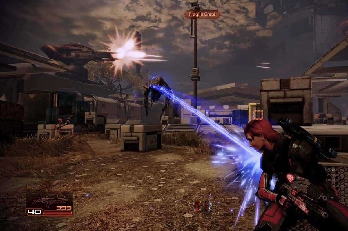 Cuplikan gameplay Mass Effect 2, salah satu game terbaik BioWare.