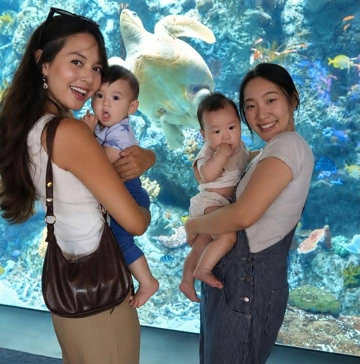 Aurelie Moeremans ajak anak jalan-jalan ke Aquarium of the Pacific