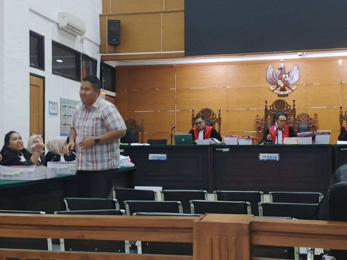 Sidang pungli BPN Kota Serang dengan keterangan saksi (Dok. Khaerul Anwar)