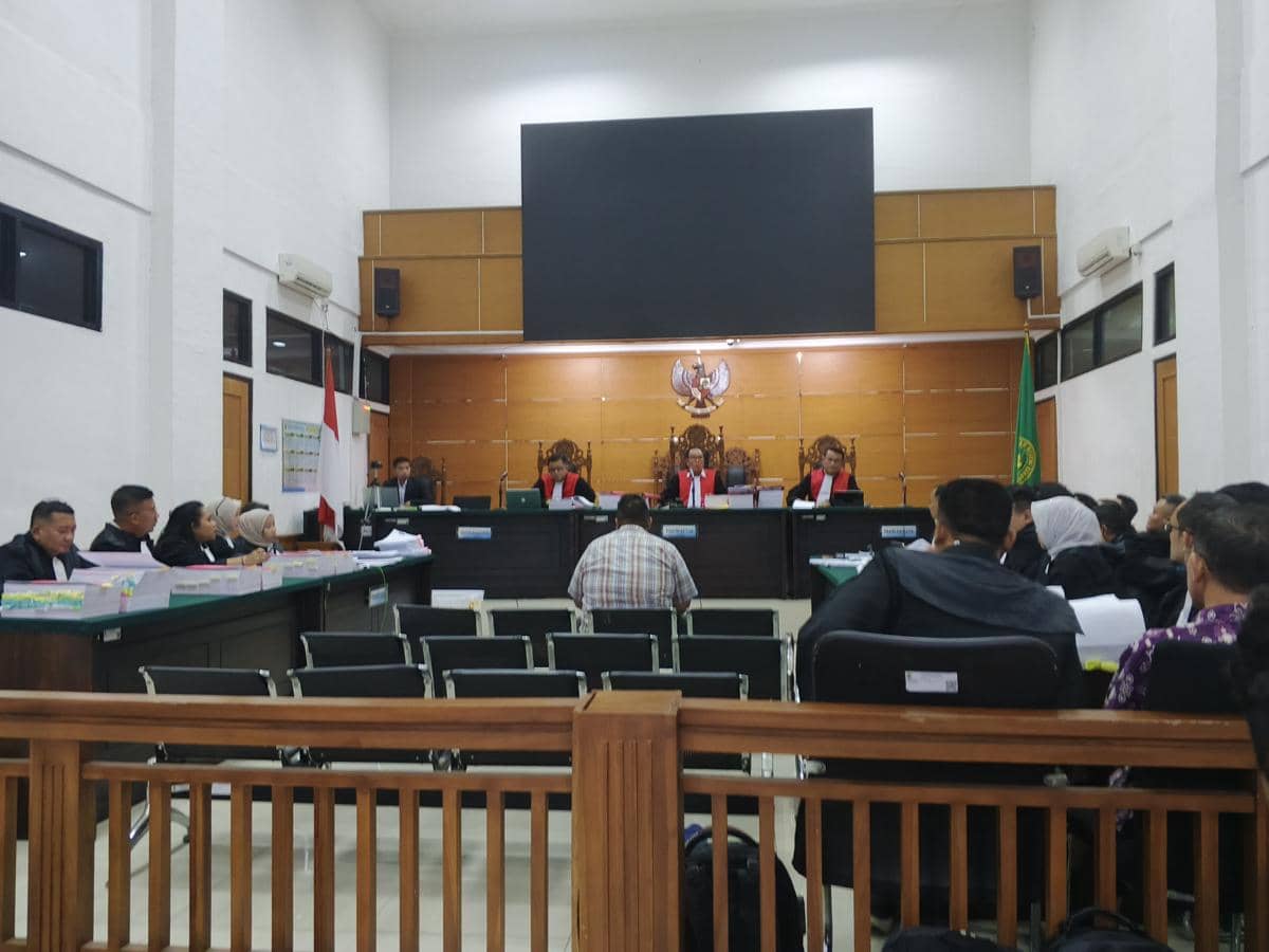 Sidang pungli BPN Kota Serang dengan keterangan saksi (Dok. Khaerul Anwar)