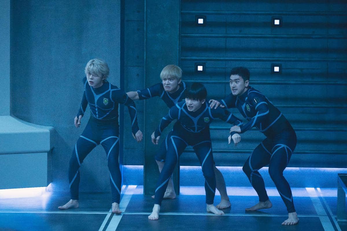 Potongan adegan film live-action Blue Lock produksi Toho, menampilkan suasana dari adaptasi serial sepak bola tersebut.