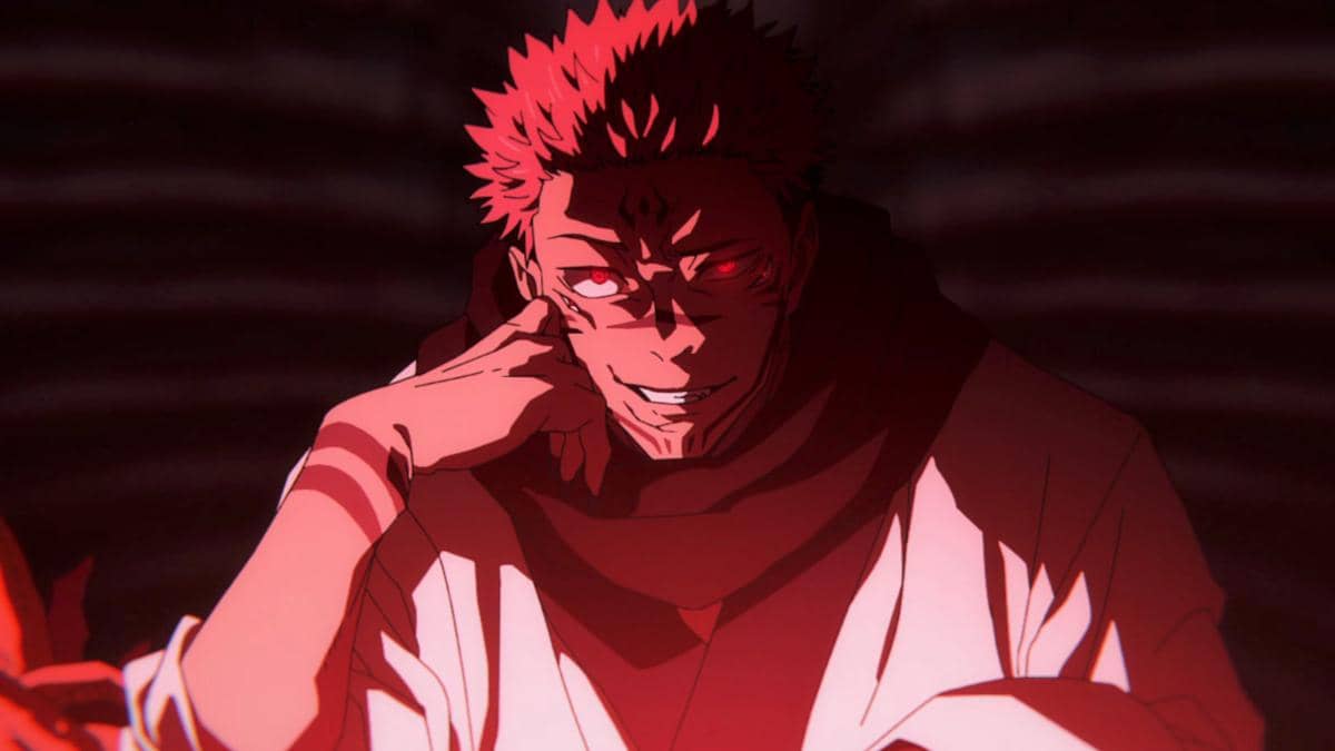 Potongan gambar anime Jujutsu Kaisen produksi MAPPA dengan gaya visual khas serial animasi Jepang ini.