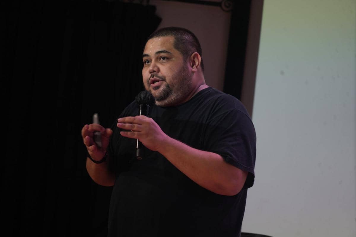 Daryl Wilson, Co Founder dan Animation Director Kumata Studio, berbicara dalam panel From Sketch to Screen di @america.
