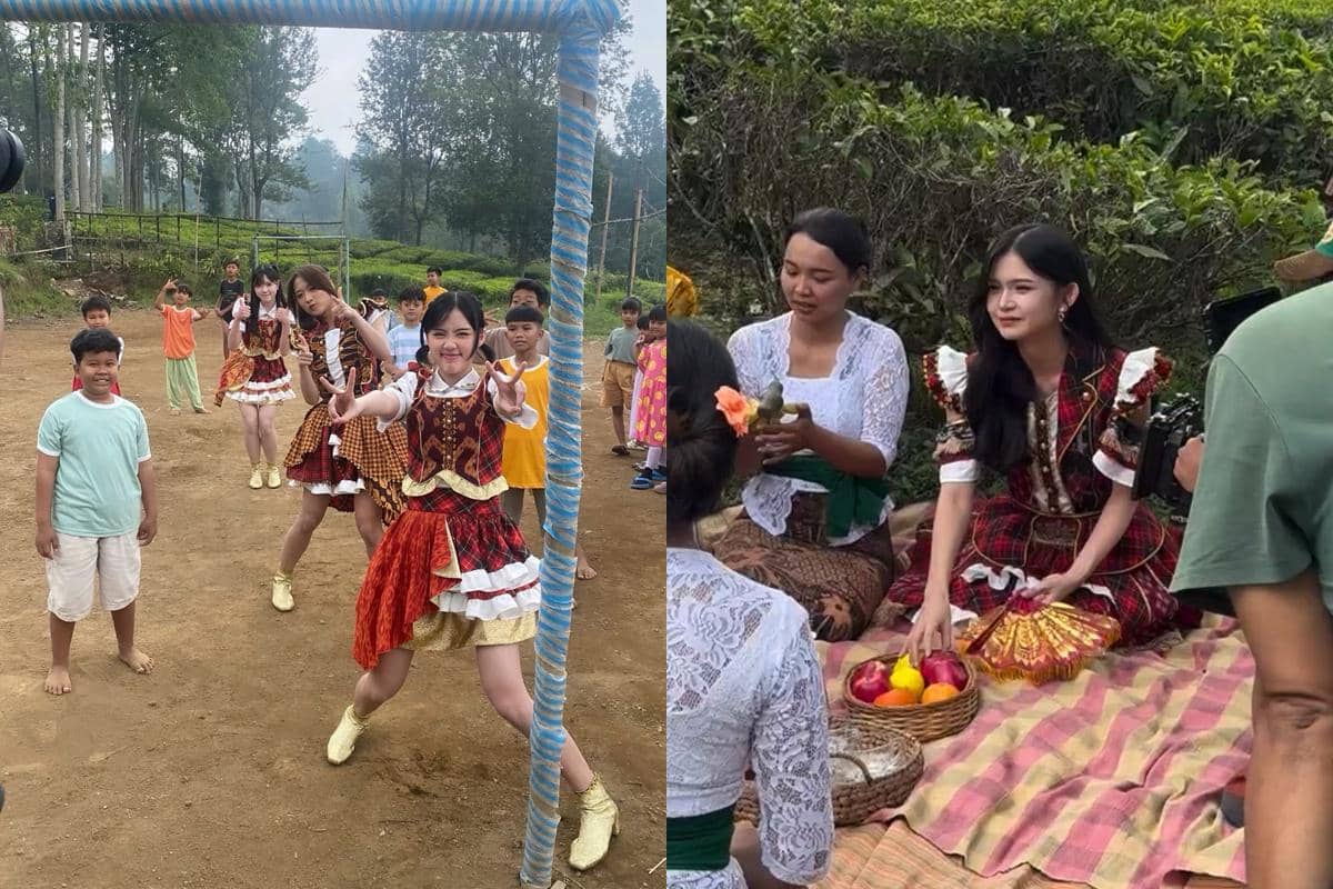 8 Potret di Balik Layar MV Ayo Senyumlah - JKT48, Syuting di Dua Candi